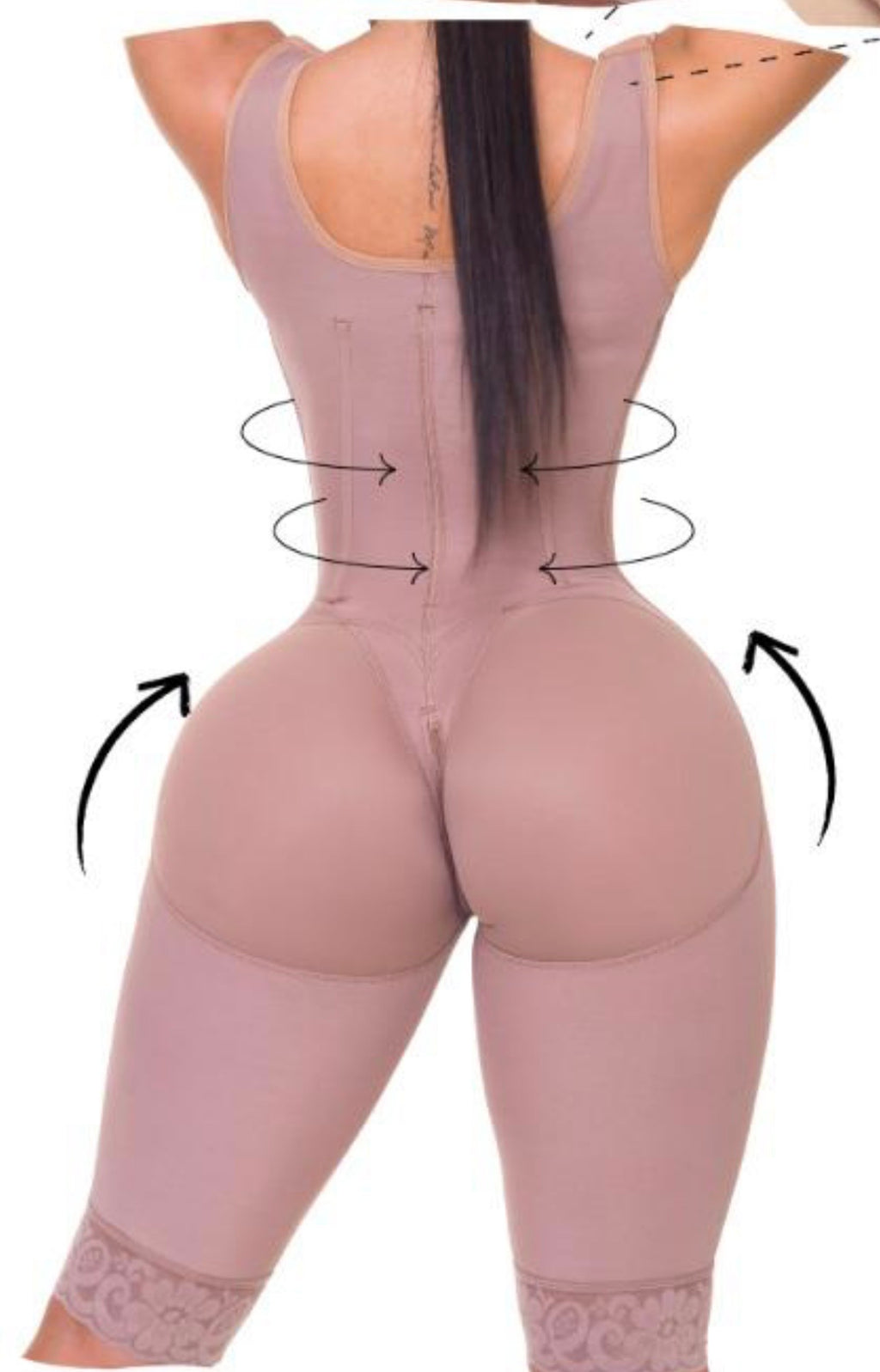Hourglass Faja sin Brasier hasta la Rodilla | Con Varillas