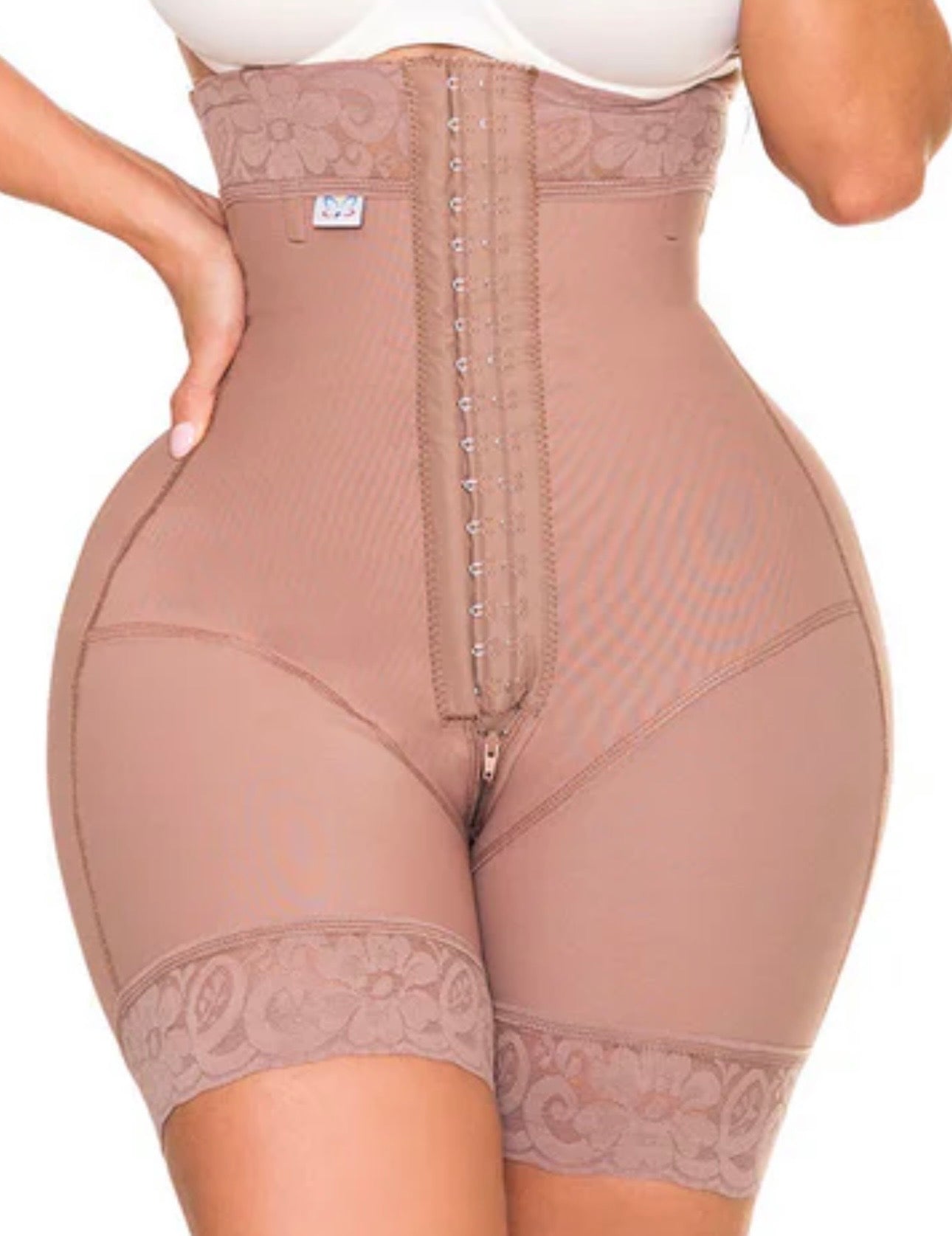 Faja Short Colombiana Strapless Media Pierna | Uso Diario