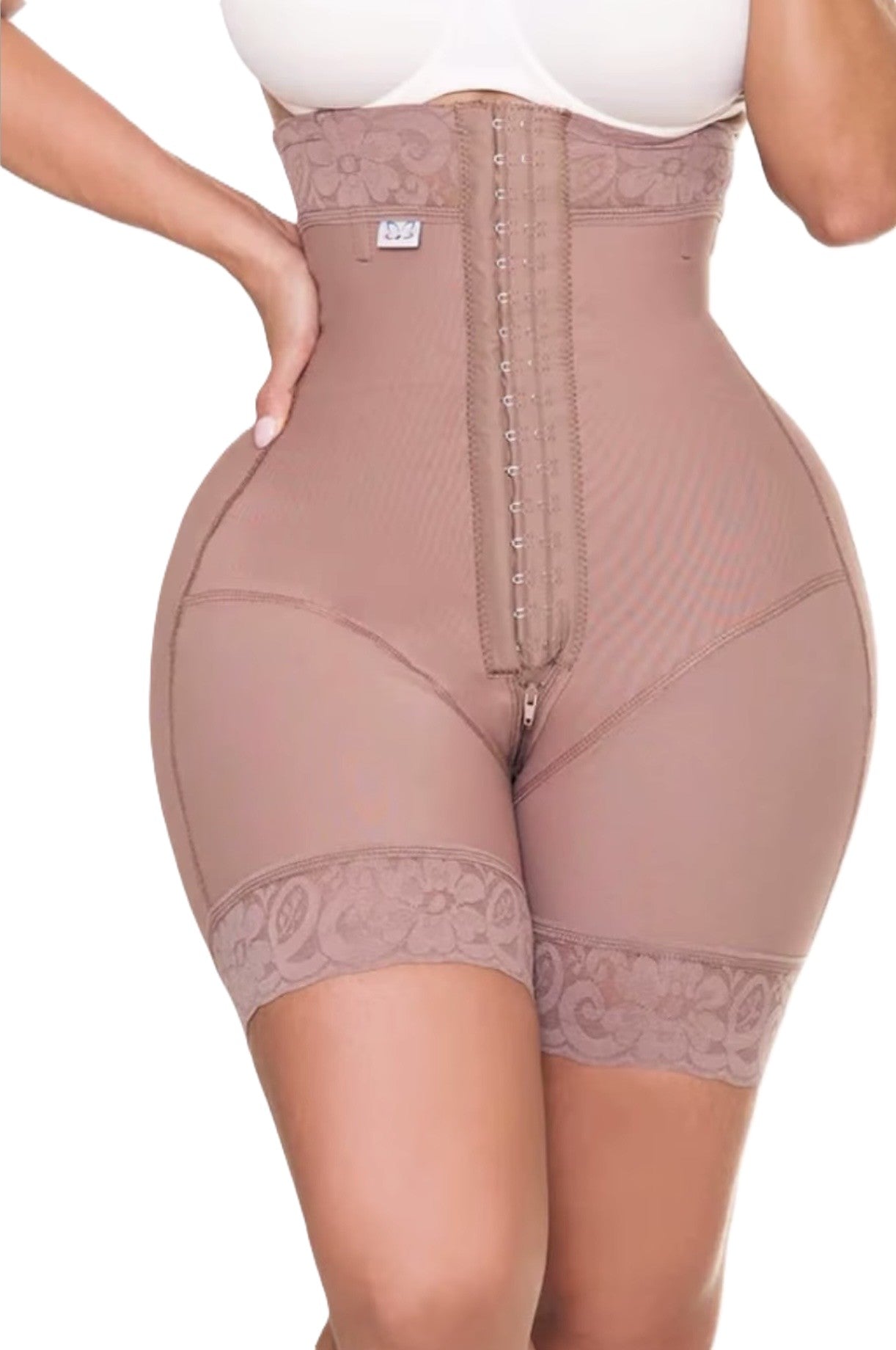 Faja Short Colombiana Strapless Media Pierna | Uso Diario
